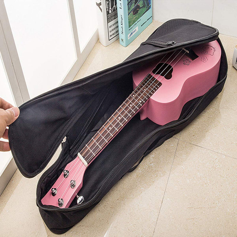 Black Portable Ukulele Gig Bag Waterproof Small Guitar Storage Case Durable Uke Single Shoulder Backpack For 21 Inch,23 Inch,26 Inch Ukulele (23 Inch) 23 Inch