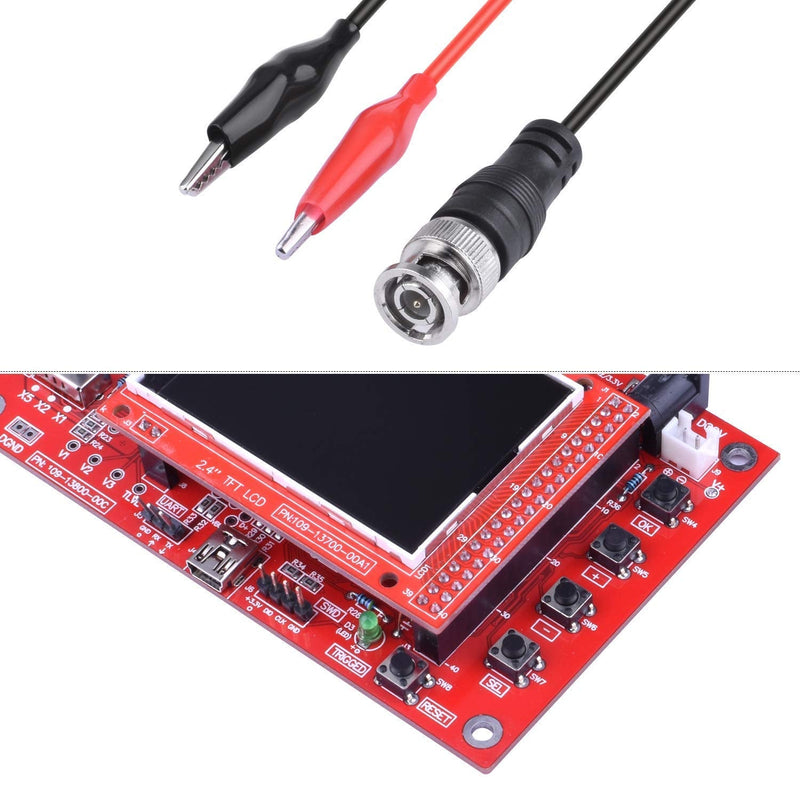 ICQUANZX Oscilloscope Kit, 2.4" TFT Handheld Pocket-Size Digital Oscilloscope Kit DIY Parts SMD Soldered Electronic Learning Set 1Msps