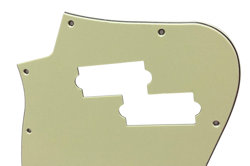 [AUSTRALIA] - Custom Guitar Pickguard For Top Jazz Bass With PB Pickup Hole (3 Ply Vintage Green) 3 Ply Vintage Green 