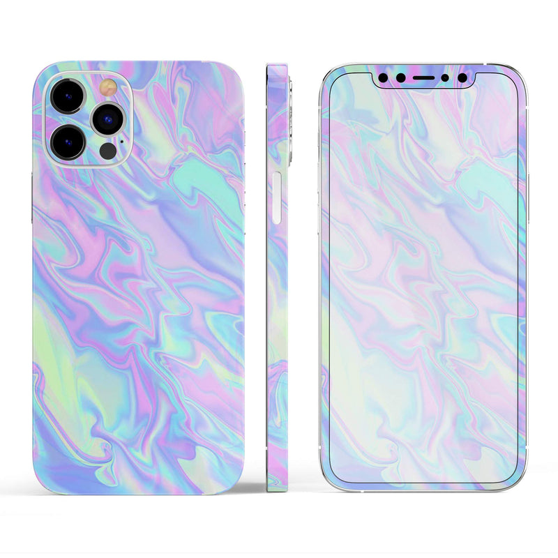 Design SkinZ Iridescent Dahlia v1 - Full Body Skin Decal Wrap Kit Compatible with The Apple iPhone 11 Pro Max (Full-Body, Screen Trim & Back Glass Skin)