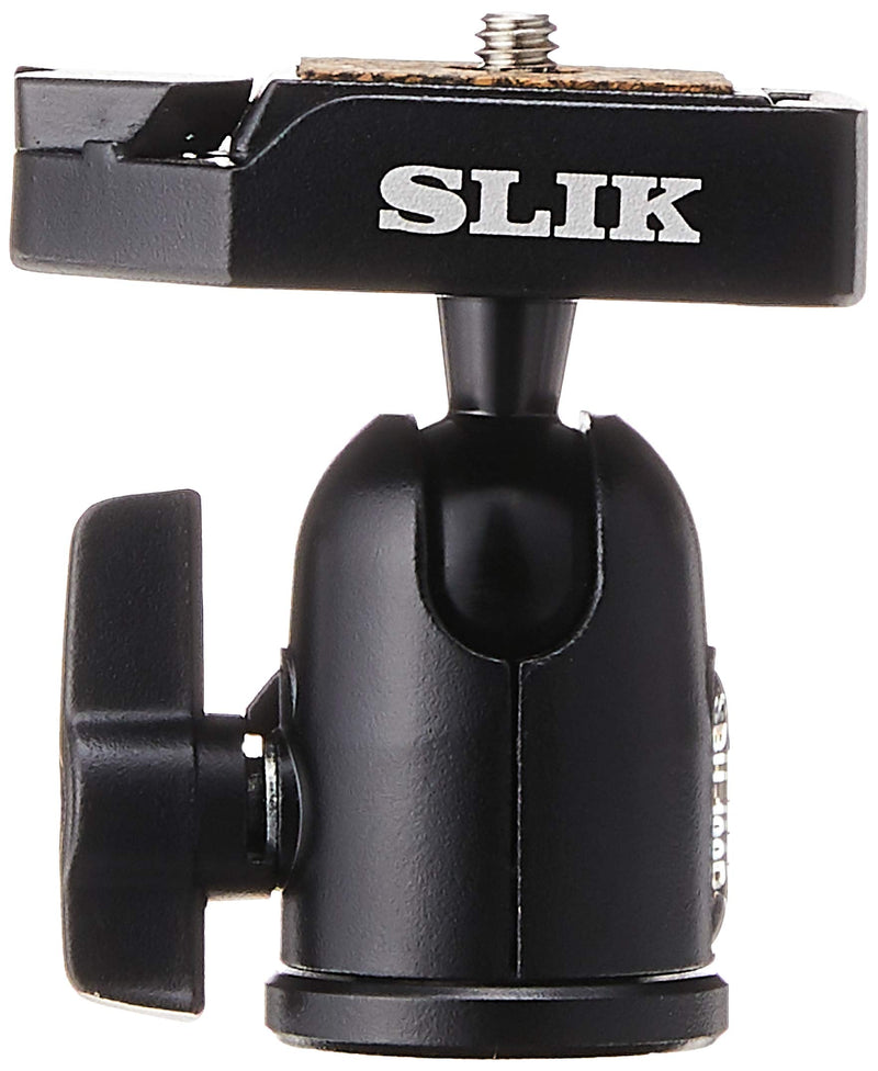 SLIK SBH-100 DQ Compact Ballhead with Quick Release, Supports 2.2 lbs., Black (618-324) Supports 2.2 lbs. Black (618-324)