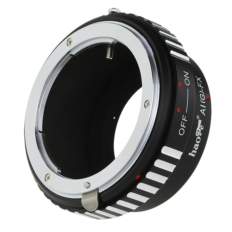 Haoge Lens Mount Adapter for Nikon Nikkor G/F/AI/AIS/D Lens to Fujifilm Fuji X FX Mount Camera as X-A5 X-A10 X-A20 X-E1 X-E2 X-E2s X-E3 X-H1 X-M1 X-Pro1 X-Pro2 X-T1 X-T2 X-T3 X-T10 X-T20 X-T30