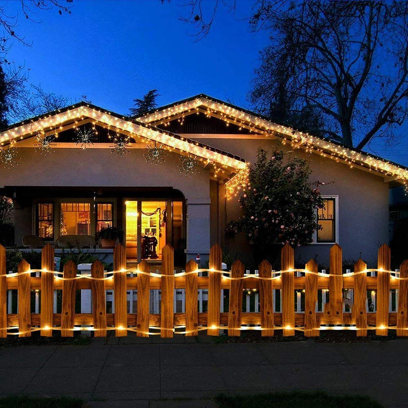 [AUSTRALIA] - AVEKI LED Rope Lights, 100 LED Waterproof String Lights Outdoor 8 Lighting Modes Tube Lights Battery Operated with Remote Control for Indoor Outdoor Decoration (Warm White) Warm White 