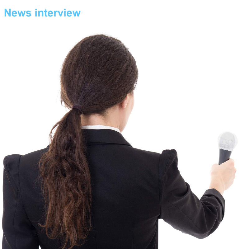 240 Pieces Microphone Hygiene Cover, Disposable Microphone Cover Non-Woven for Karaoke Recording Room Stage Performance News Gathering