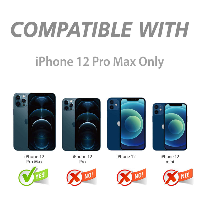 CloudValley Camera Lens Protector for iphone 12 Pro Max, Tempered Glass Film, Aluminum Alloy Screen Cover, 3 Pack Black, with Cleaning Kit