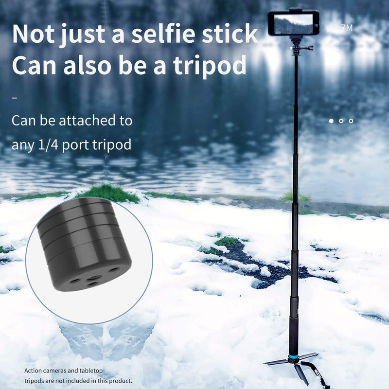 Ultra Long Selfie Stick - 106 Inch Lightweight Extendable Handheld Monopod for Gopro/Osmo Action/Insta 360 (106" Upgraded Selfie Stick) 106" Upgraded Selfie Stick