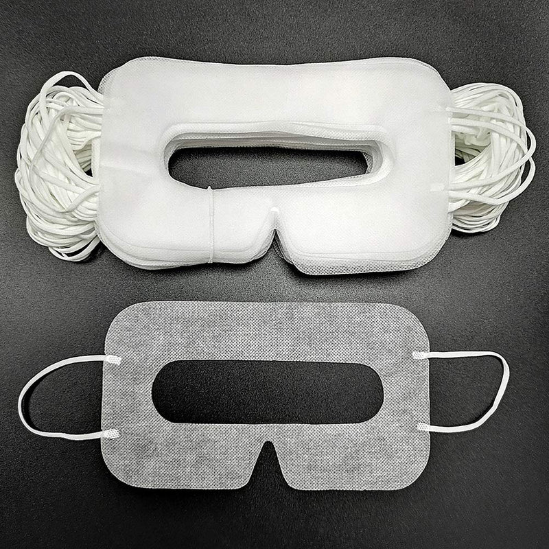 YinQin 100PCS Disposable VR Mask Universal Cover Mask for VR Mask Cover Sanitary VR Mask, VR Mask Rift, VR Eye Cover Pad, White