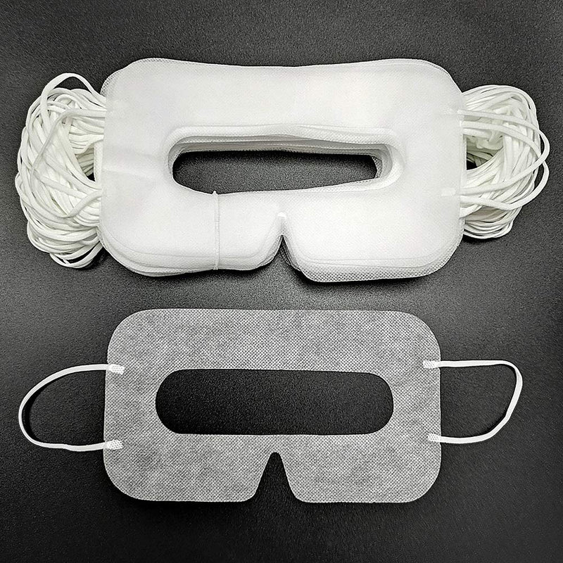 YinQin Disposable VR Mask100 PCS Universal Cover Mask for VR, VR Eye Cover Mask Sanitary VR Mask, VR Mask Rift, VR Cover Pad, White (100 PCS)