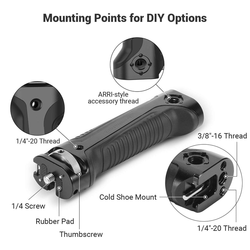 SmallRig Handle Grip Handgrip for Zhiyun-Tech WEEBILL-S Gimbal with Cold Shoe Mount Built-in Wrench, Multiple Threaded Holes - BSS2636