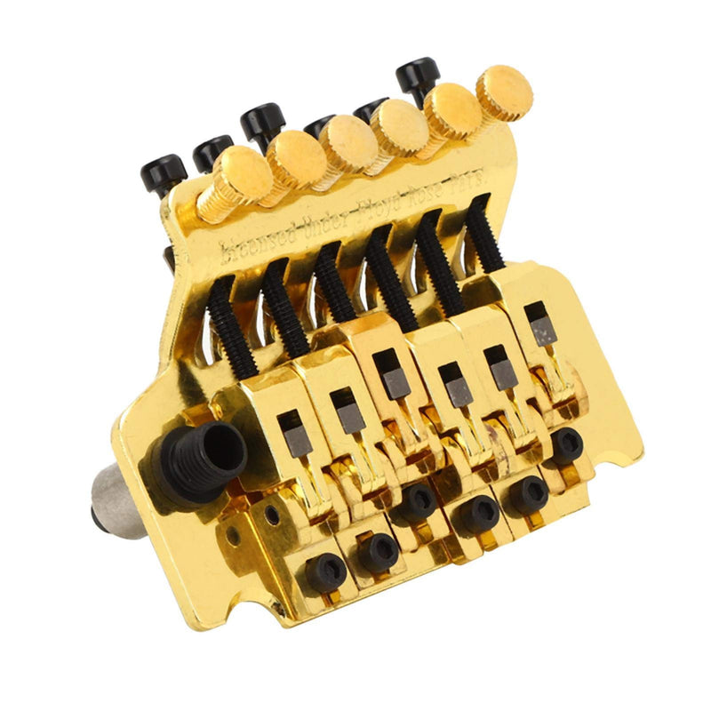 Electric Guitar Tremolo Bridge System Metal Vibrato Bridge for Floyd Rose Style Replacement(Gold) Gold