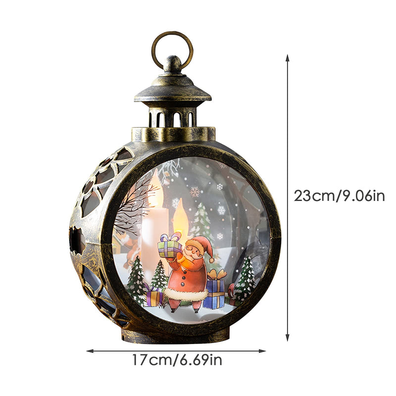 DriSubt Christmas LED Hanging Ornament, Christmas Tree Decorations, Wall Hanging Decor for Indoor Outdoor Birthday Wedding Party Decorations (W 6.69 inch x H 9.06 inch,Santa Claus) W 6.69 inch x H 9.06 inch Santa Claus