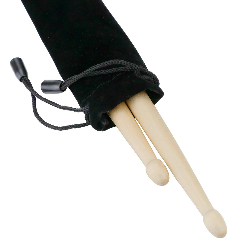 14 Packs 7pairs 5A Natural Drum Sticks,Wood Tip Drumsticks with Waterproof Bag(Maple)