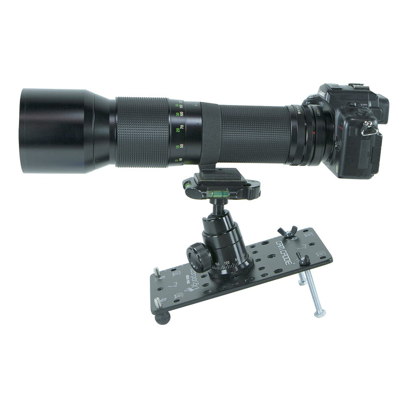 Cam Caddie Ultra Flat Low Angle Cheese Plate POD/Tripod Mount for DSLR, Mirrorless and Action Cameras Cheese Plate POD Pro