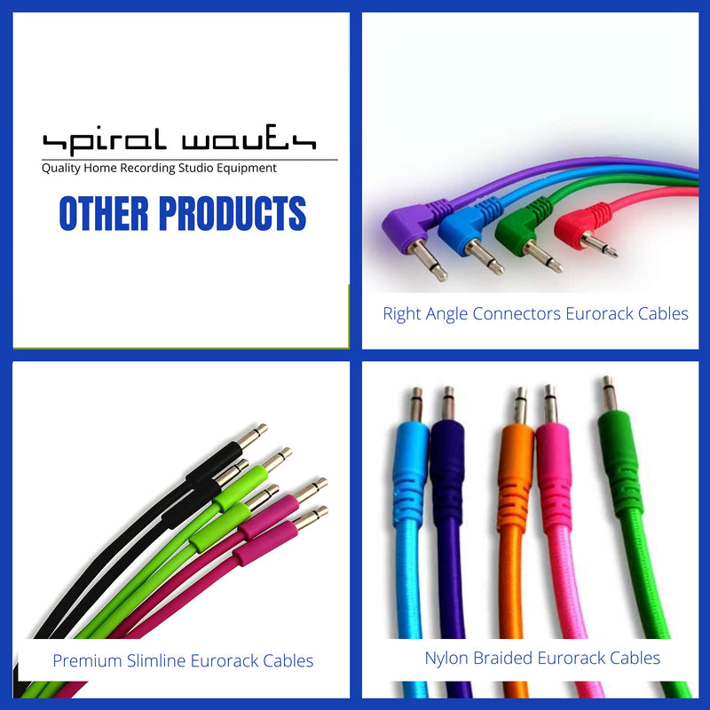 Splitter Eurorack Cables for Your Home Recording Studio Patch Bay.Premium Quality|Greater Patch Flexibility Kit has 3 Cables Multi-Colored 1,2 & 3ft Cables with Pigtail.Ideal for Music Producers