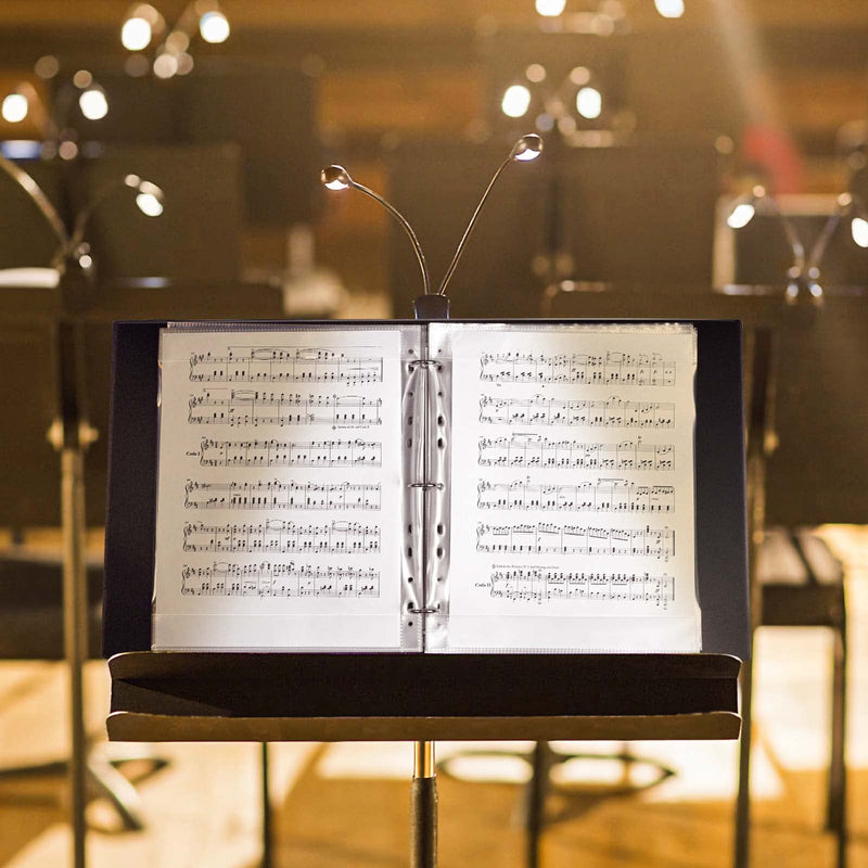 [AUSTRALIA] - Sheet Music Folder, Letter Size Music Binder, 80 Pages Capacity, Writable Choir Folder, Fit 8.5 x 11 Paper, Black 