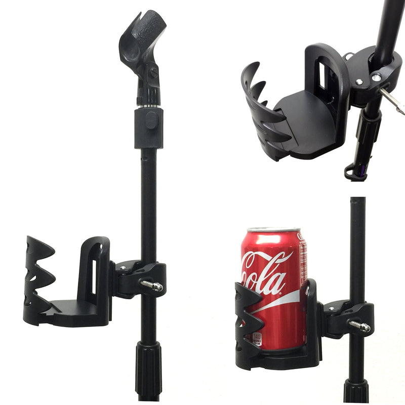 [AUSTRALIA] - AccessoryBasics 360° Rotation Musician Drinks Water Cup Holder Clamp Handle Bar Pole Clamp Mount for Music Mic Microphone Stand 