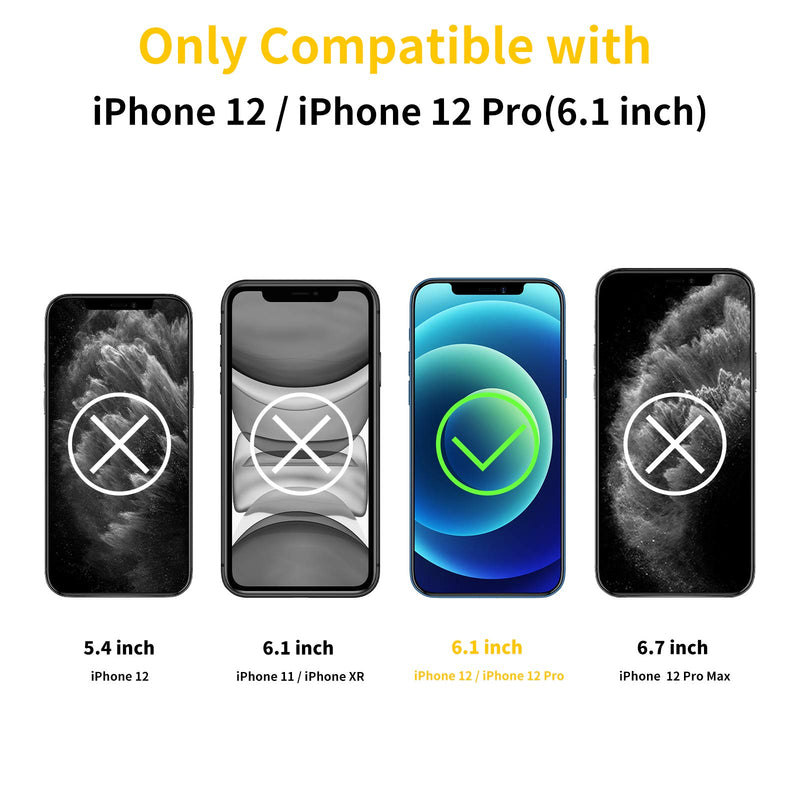 UNBREAKcable Screen Protector for iPhone 12 / iPhone 12 Pro [3-Pack], 0.33mm 9H Hardness Tempered Glass Screen Protector Compatible with iPhone 12/12 Pro (6.1- Inch)