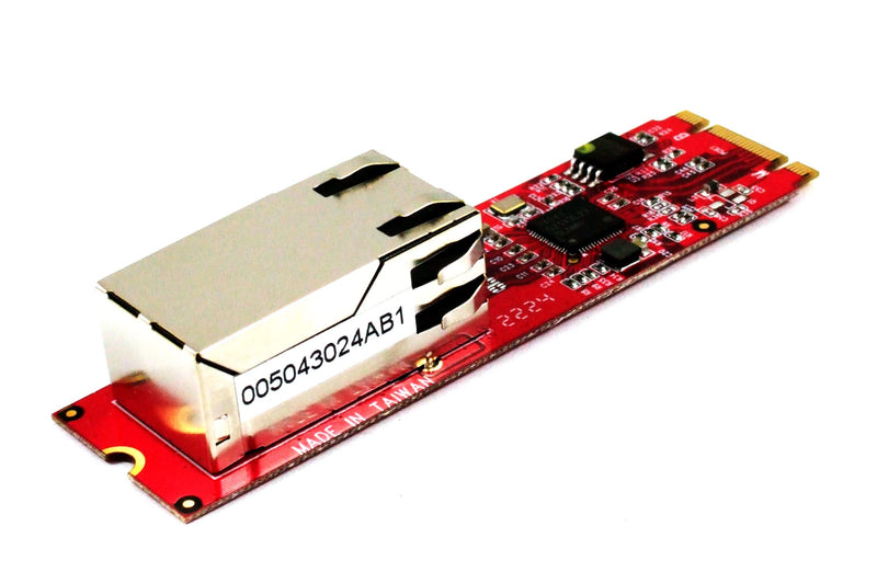 Ableconn M2NW108BM 2.5 GbE Base-T M.2 B-M Key Ethernet Module (Right Angle RJ-45) - Intel I225 Ethernet Controller - M.2 Ethernet Adapter - M.2 Network Adapter