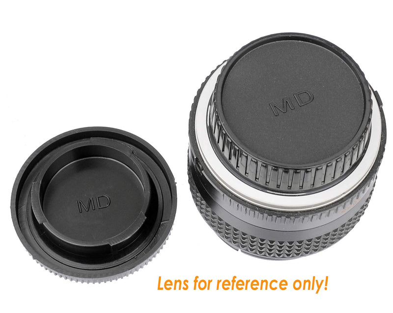 (2 Packs) Fotasy MD Lens Rear Cap, Md Body Cap, Minolta MD Lens Back Cover, Minolta MC Lens Cap, Minolta Rokkor Body Cap, Lens Cover Body Cap fits Minolta Rokkor MD MC Mount Camera Lense, MD_2