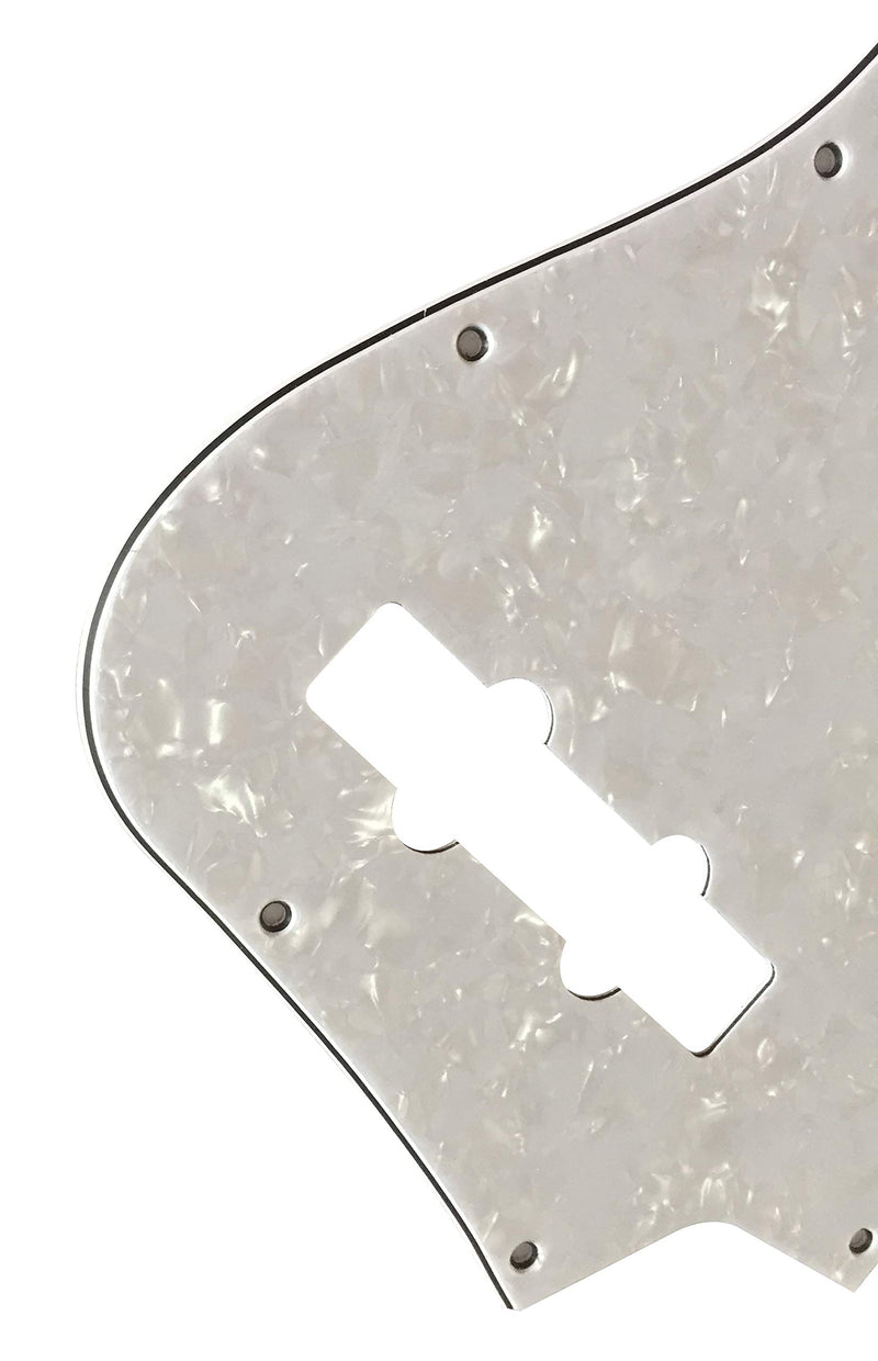 Guitar Parts For Fender Standard Jazz Bass Guitar Pickguard (4 Ply White Pearl) 4 Ply White Pearl