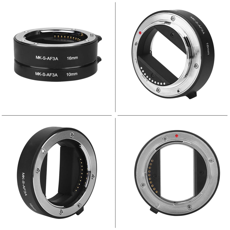 Madezz Automatic Auto 10mm 16mm Macro Extension Tube Set for Sony E Mount Camera