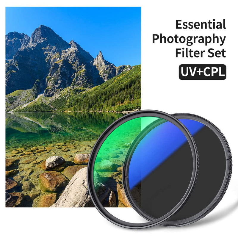 [AUSTRALIA] - K&F Concept 77mm UV CPL Lens Filter Kit 18 Multi Layer Coatings Circular Polarizer Filter & MC UV Protection Filter Set for Camera Lens K-Series 