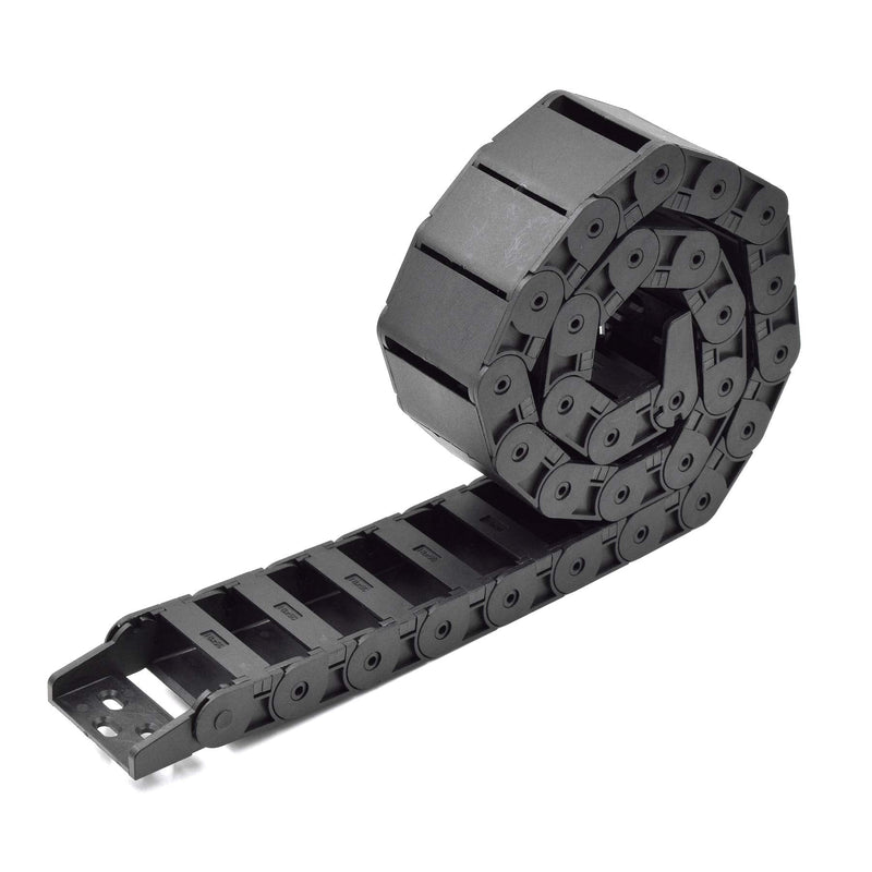 [AUSTRALIA] - Plastic Drag Chain Cable Carrier Closed Type with End Connectors R38 18 x 50mm L1000mm for Electrical CNC Router Machines 