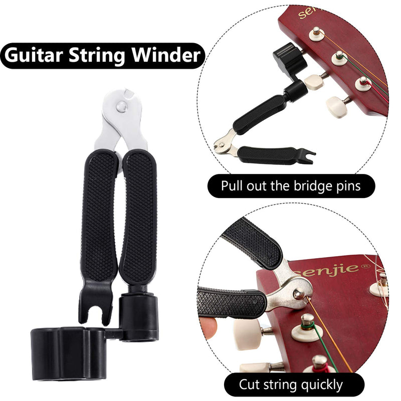 26 Pcs Guitar Repairing Maintenance Tool Setup Kit Guitar Picks String Action Ruler Hex Wrenches Kit for Ukulele Bass Mandolin Banjo Maintenance Accessories