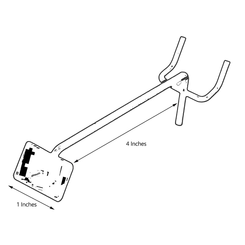 D'Luca 4" Pegboard/Slatwall Scanner Hook