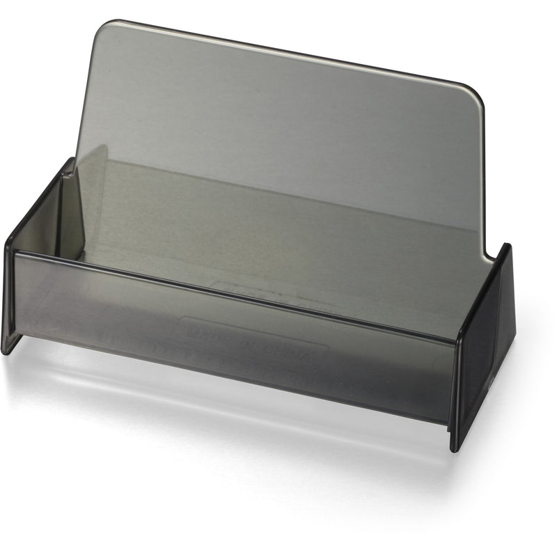 Officemate OIC Business Card Holder, Holds Up to 50 Cards, Smoke (97833)