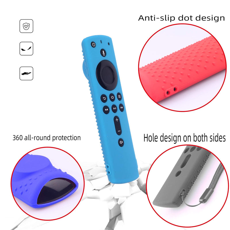 Fistick Remote Cover F Stick TV firesticksticktv Remote Control Silicone Cover TV Remote Cover 4k Remote Cover Magnetic Silicone Remote Control Case (Red) Red