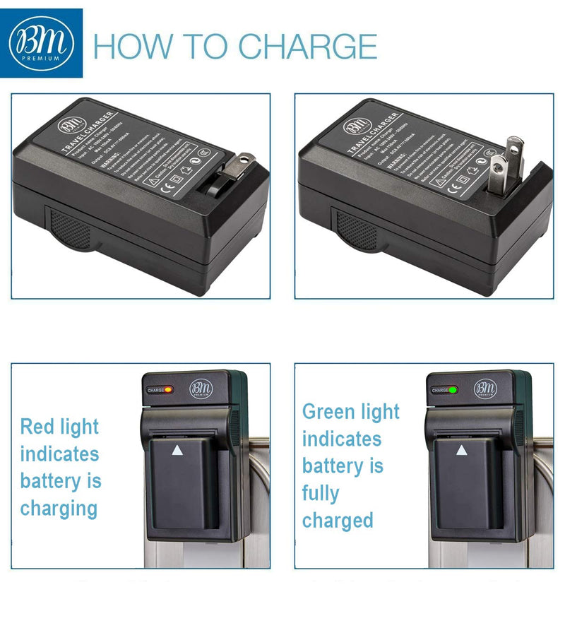BM Premium High Capacity EN-EL25 Battery and Battery Charger for Nikon Z50, Z 50, Z fc Digital Cameras