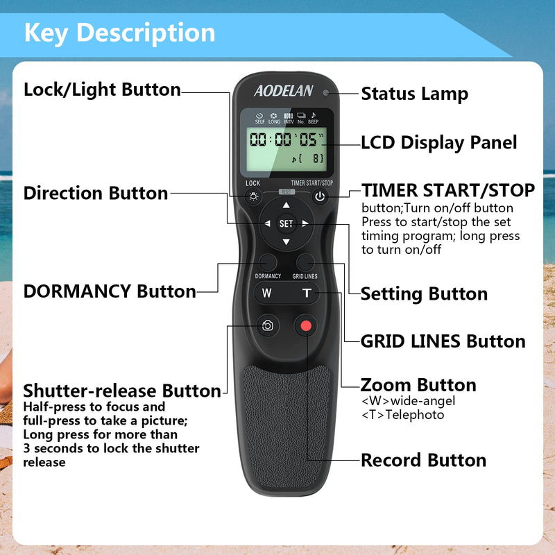 Camera Remote Control & Timer Zoom Controller for Sony a7 a7R a7S a7II A7SII A7RII A58 A6300 A6000 A5100 A5000 A3000 HX300 HX400 HX50 HX60 Wired Timing Zoom Controller