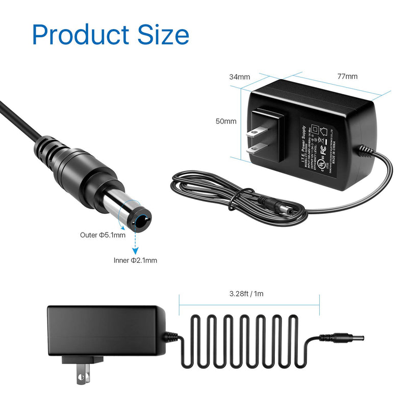 ZOSI DC 12V 2A 2000MA US CCTV Power Supply Adapter for Home Security Camera Surveillance System