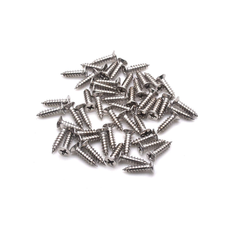 Mcredy Hinge Silver Stainless Steel 4-inch Hinges Pack of 6 6pcs,3.5"