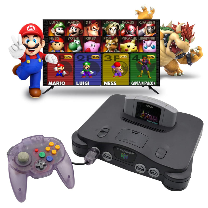 [AUSTRALIA] - Intec Gaming Warrior 64 Wired Controller for Original Nintendo 64 N64 Console (Purple) Purple 