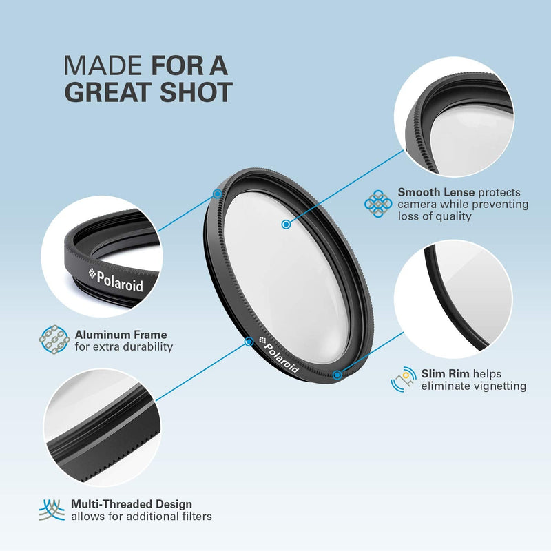 [AUSTRALIA] - Polaroid Optics 40.5mm 3-Piece Filter Kit Set [UV,CPL, Neutral Density] includes Nylon Carry Case – Compatible w/ All Popular Camera Lens Models. 