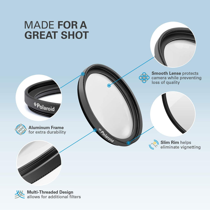 [AUSTRALIA] - Polaroid Optics 77mm 3-Piece Filter Kit Set [UV,CPL,FLD,& Neutral Density] includes Nylon Carry Case – Compatible w/ All Popular Camera Lens Models 