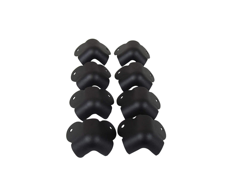 Reliable Hardware Company RH-1530TB-8-A 2-Leg Amp/Cabinet Corner, Textured Black Powder Coat - Set of 8