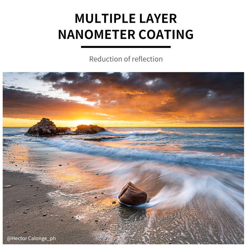 K&F Concept 82mm ND8 (3 Stop) Lens Filter, Fixed Neutral Density Filter with HD 18 Layer Dual Side Multi-Coated, Ultra Slim Frame Optical Glass Nano-X Series for Camera Lens
