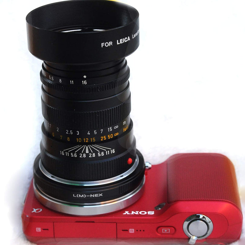 Fotasy Pro Leica M Lens to Sony E-Mount Adapter, Leica M to E-Mount, Leica M Adapter to E Mount, fits Sony NEX-5T NEX-6 NEX-7 a3000 a3500 a5000 a5100 a6000 a6100 a6300 a6400 a6400 a6500 a6600 Leica M Lens to E-Mount