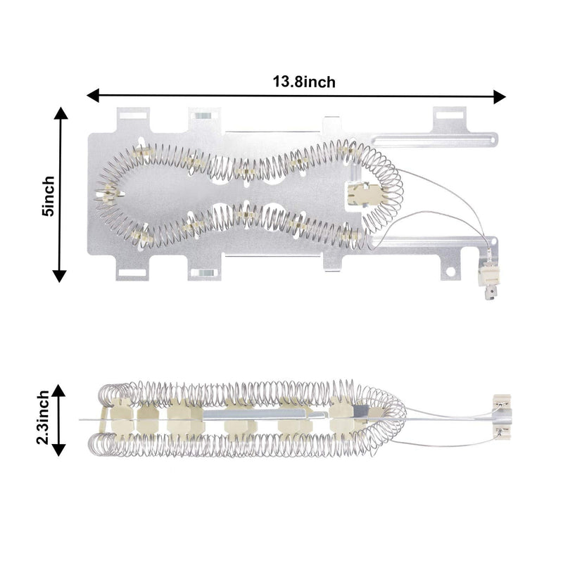 [AUSTRALIA] - 8544771 Dryer Heating Element, 279973 3392519 Thermal Fuse and 279816 Thermostat Dryer Replacement Kit Compatible with Maytag, Kenmore and More 