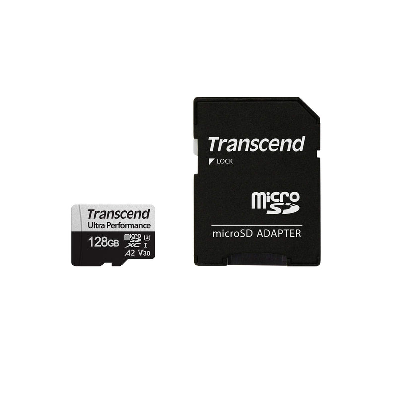 [AUSTRALIA] - Transcend 128GB microSDXC 340S High Performance Memory Card UHS- I, U3, V30, A2, 4K, Full HD - TS128GUSD340S 