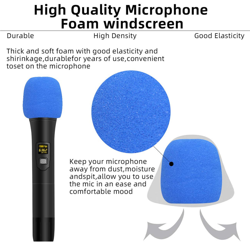 [AUSTRALIA] - Depusheng W1 UHF Wireless Microphone System Handheld LED Mic UHF Speaker with Portable Receiver 