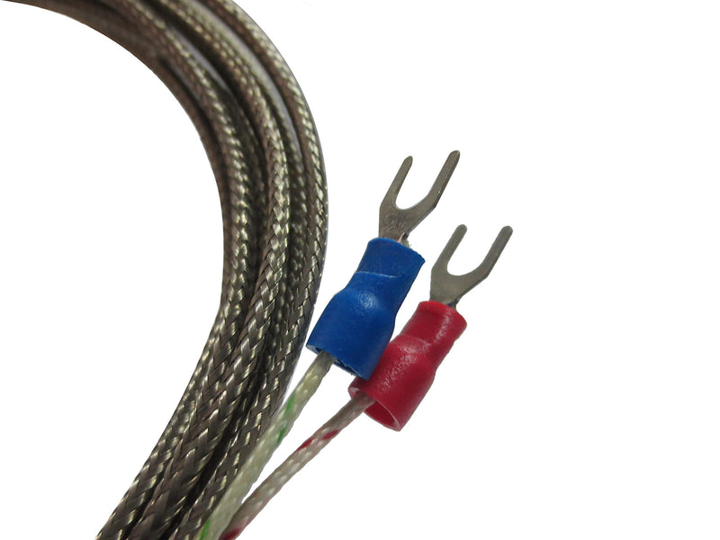 Meter Star M6 Screw Industrial Thermocouple Sensor K Type High Temperature 0-800 ° C Temperature Sensor,Thermometer Line (10M, WRNT Shielding Wire) 10M