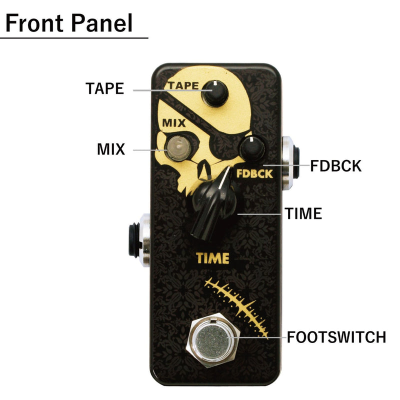 [AUSTRALIA] - F-Pedal Echobandit Gold Guitar Pedal (ECHOBANDITGL) 