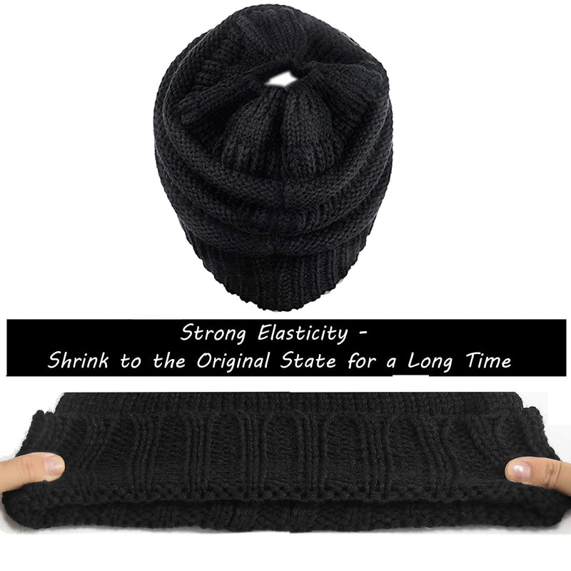 Music Beanie Women Ponytail Beanie Hat Wireless Headset Headphones Music Audio Womens Messy Bun BeanieTail Girls Winter Cap with Mic HandsFree Outdoor Sports Stereo Earphone
