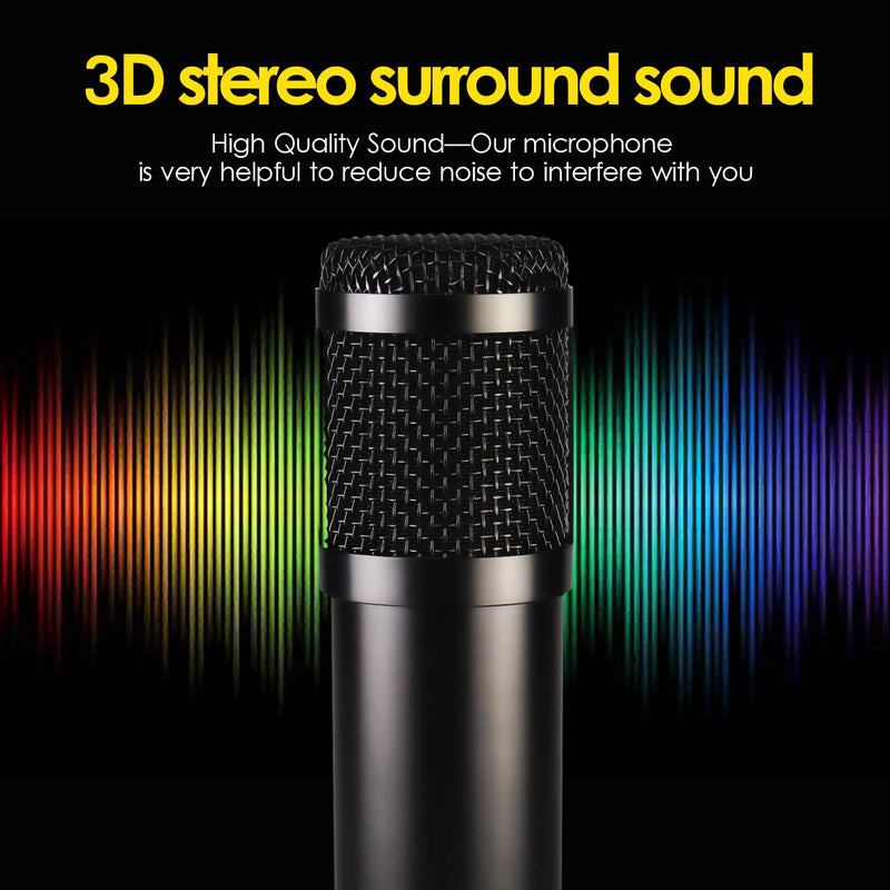 [AUSTRALIA] - USB Microphone,Condenser Recording Microphone for PC Computer Desktop Laptop MAC or Windows Recording, Voice Overs,Streaming Broadcast,YouTube Game (01) 01 