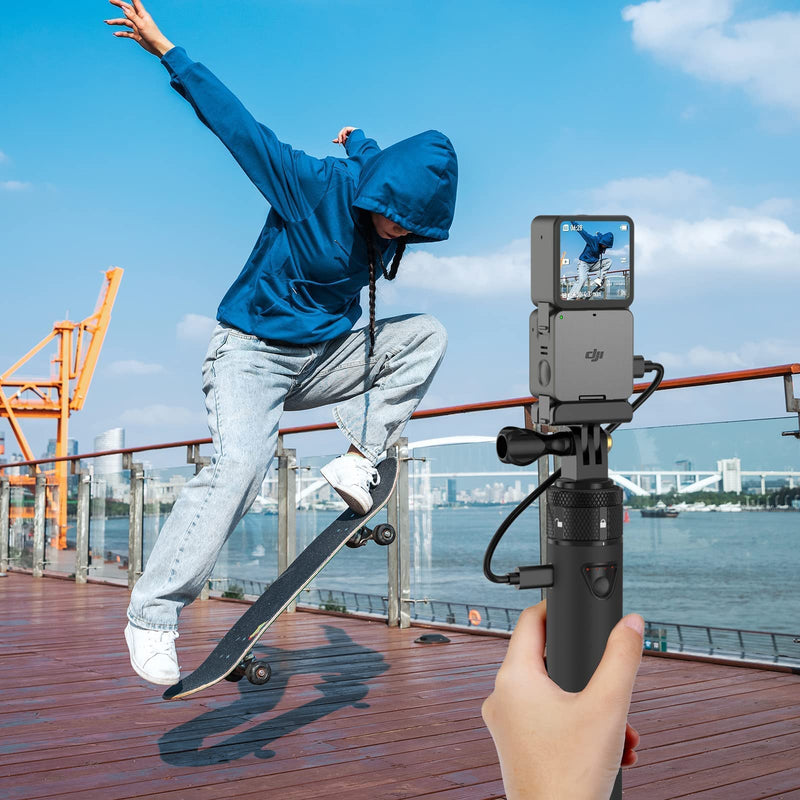 Smatree Charger Stick for DJI Osmo Action 2, 5000mah Portable Power Stick Compatible with DJI Action 2 Dual-Screen Combo, External Battery Charger with Dual Output Port for DJI Action 2
