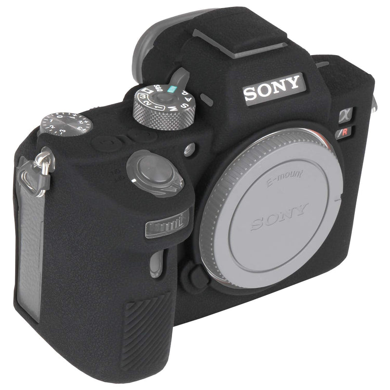 Easy Hood Camera Case for Sony Alpha a7III a7 III a7R III a7RIII ILCE-7RM3 a73 a7R3 a7R Mark III Soft Silicone Rubber Protective Body Housing Case Skin Camera Protector Cover (Black) Black
